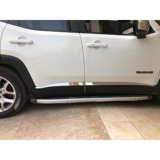 Dverné lišty (4 ks, nerez) Jeep Renegade 2014– fotografia 3