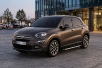 Fiat 500X 2014–2024 Bočné nášľapy RedLine V1 (2 ks, hliník) fotografia 1