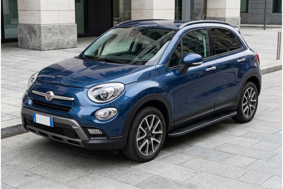 Fiat 500X 2014–2024 Bočné nášľapy Bosphorus Black (2 ks, hliník) Image