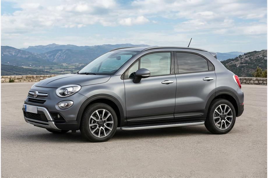 Fiat 500X 2014–2024 Bočné nášľapy Tayga Grey (2 ks, hliník) Image