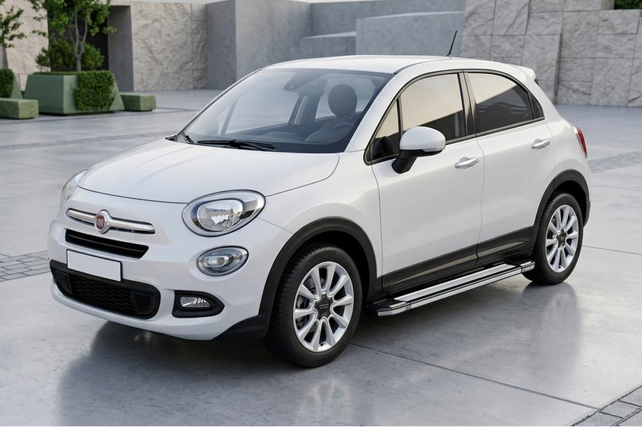 Fiat 500X 2014–2024 Bočné nášľapy Rainbow (2 ks, hliník) Image