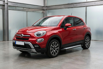 Fiat 500X 2014–2024 Bočné nášľapy Allmond Grey (2 ks, hliník) fotografia 1