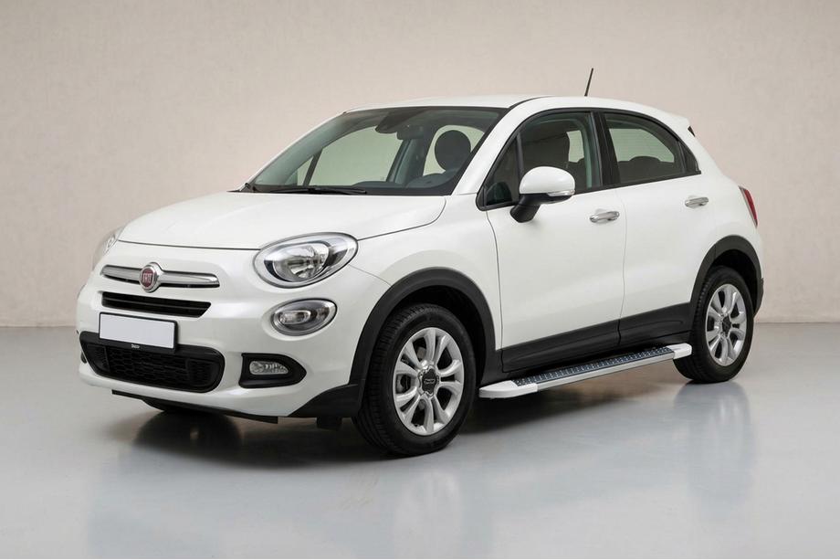 Fiat 500X 2014–2024 Bočné nášľapy Allmond White (2 ks, hliník) Image
