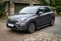 Fiat 500X 2014–2024 Bočné nášľapy BlackLine (2 ks, hliník) fotografia 1