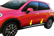 Fiat 500X 2014–2024 Chrómové dverové lišty (4 ks) fotografia 7