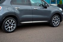 Fiat 500X 2014–2024 Chrómové dverové lišty (4 ks) fotografia 3