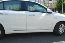 Fiat Tipo 2016– Dverné lišty (4 ks, nerez) fotografia 4
