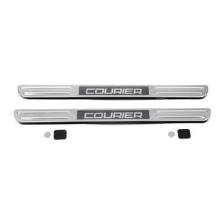 Osvetlené prahové lišty (2 ks, nerezová oceľ) Ford Courier 2014–2023 fotografia 4