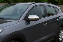 Hyundai Tucson TL 2016–2021 Nerezové kryty spätných zrkadiel (2 ks) fotografia 1