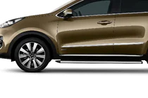 Kia Sportage 2015–2021 Dverné lišty (4 ks, nerez) fotografia 3