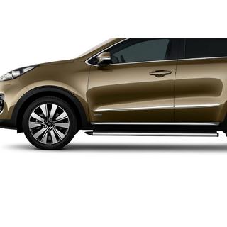 Dverné lišty (4 ks, nerez) Kia Sportage 2015–2021 fotografia 3