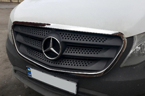 Mercedes Vito/V-trieda W447 2014– Rámček mriežky chladiča (2 ks, nerez) fotografia 5