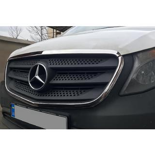 Rámček mriežky chladiča (2 ks, nerez) Mercedes Vito/V-trieda W447 2014– fotografia 4