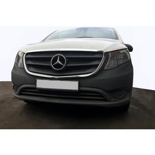Rámček mriežky chladiča (2 ks, nerez) Mercedes Vito/V-trieda W447 2014– fotografia 1