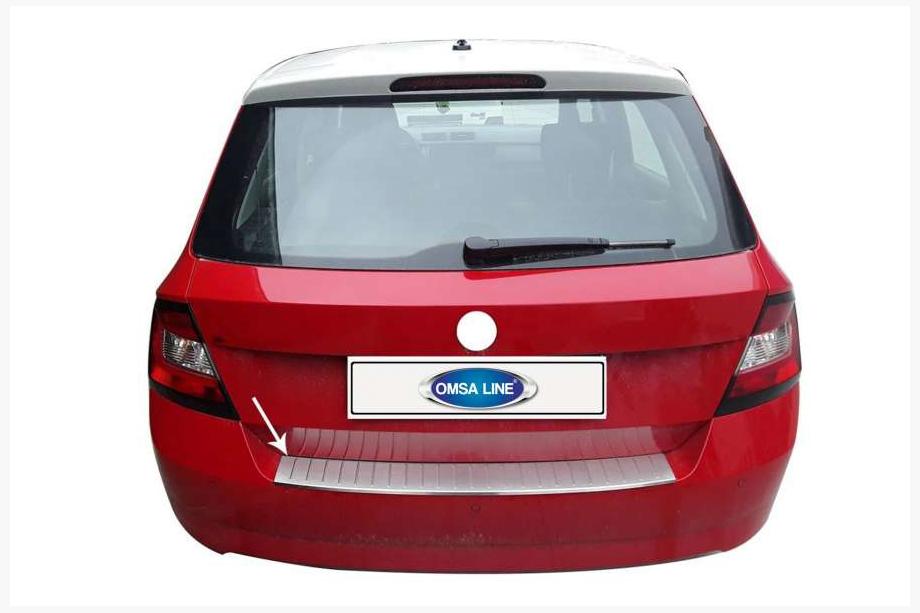 Skoda Fabia 2014–2021 Nerezová lišta na zadný nárazník Image
