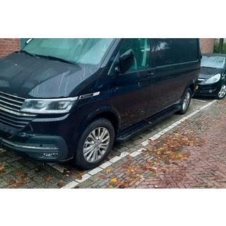 Bočné nášľapy Allmond Black (2 ks, hliník) Volkswagen T6 2015–2024 fotografia 1