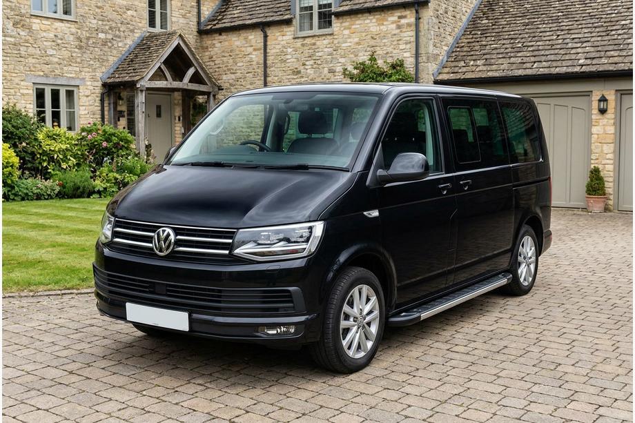 Volkswagen T6 2015–2024 Bočné nášľapy RedLine V1 (2 ks, hliník) Dlhý rázvor Image