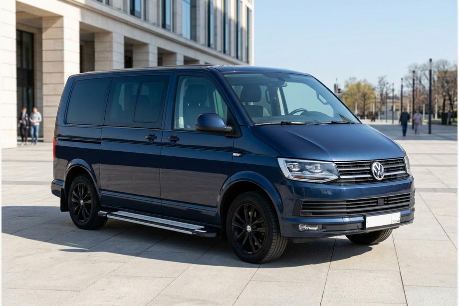 Volkswagen T6 2015–2024 Bočné nášľapy Rainbow (2 ks, hliník) Dlhý rázvor Image