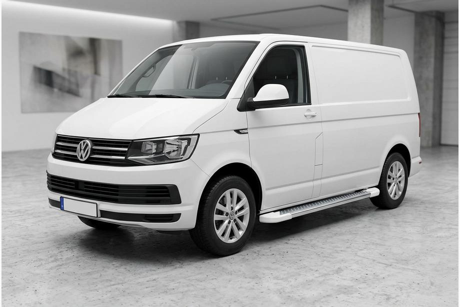 Volkswagen T6 2015–2024 Bočné nášľapy Allmond White (2 ks, hliník) Image