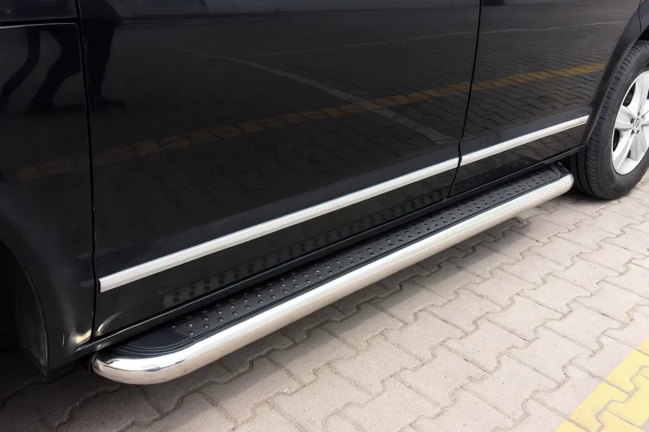 Volkswagen T6 2015–2024 Bočné nášľapy Maydos V2 (2 ks, nerez) Image