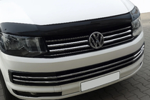 Volkswagen T6 2015–2024 Lišty na mriežku nárazníka 2015-2019 (6 ks, nerez) fotografia 1