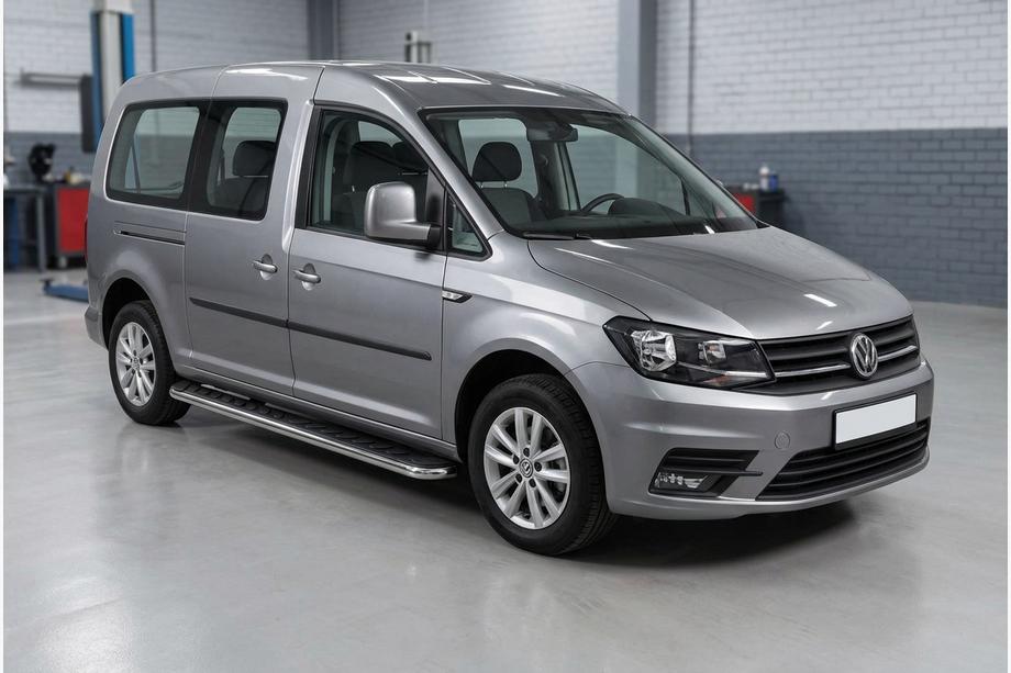 Volkswagen Caddy 2015–2020 Bočné nášľapy Maydos V1 (2 ks, hliník / nerez) Krátky rázvor Image