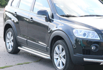 Chevrolet Captiva 2006–2019 Bočné prahy Premium (2 ks, nerez.) Ø60 mm fotografia 5