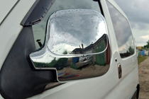 Citroen Berlingo 1996–2008 Chrómové kryty spätných zrkadiel (2 ks, plastové) fotografia 3