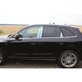 Lišty dverových stĺpikov (6 ks, nerez) Audi Q5 2008–2017 fotografia 1