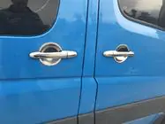 Mercedes Sprinter W906 2006–2018 Ochranné kryty pod kľučky dverí (4 ks, nerez) fotografia 3