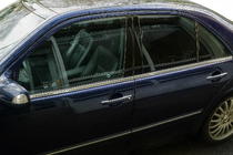 Mercedes E-class W210 1995–2002 Spodné lišty okien (4 ks, nerez) Carmos - turecká oceľ fotografia 1