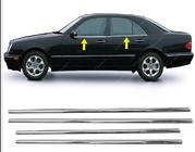 Mercedes E-class W210 1995–2002 Spodné lišty okien (4 ks, nerez) Carmos - turecká oceľ fotografia 5