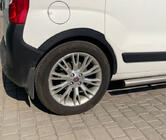 Peugeot Bipper 2008–2017 Nástavce lemov blatníkov (4 ks, čierne) 1-dverové, kovové fotografia 10