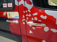 Volkswagen LT 1995–2006 Chrómové kryty kľučiek (4 ks, nerez) Carmos - turecká oceľ fotografia 6