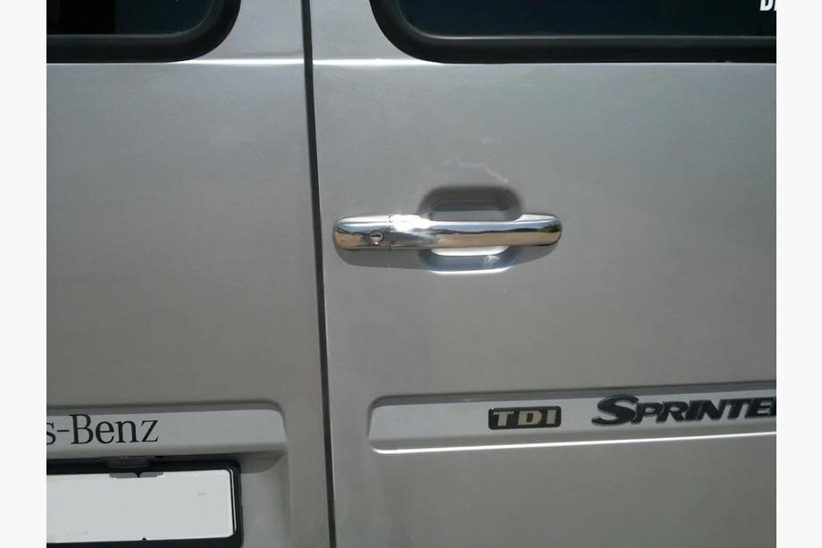 Mercedes Vito W638 1996–2003 Nerezové kryty kľučiek dverí (nehrdzavejúca oceľ) 3 ks. Carmos – turecká oceľ Fotografia 6