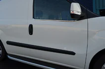 Fiat Doblo II 2010–2022 Nerezové okrasné lišty okien fotografia 3