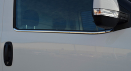 Opel Combo 2012–2018 Nerezové okrasné lišty okien fotografia 6