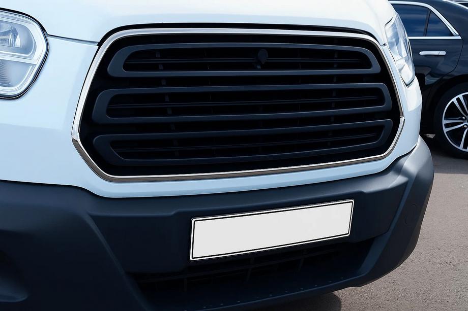 Ford Transit 2014– Ozdobný rámček mriežky (2014-2018, 2 ks, nerez) OmsaLine - talianska nehrdzavejuca ocel Image