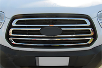 Ford Transit 2014– Nerezové lišty na masku chladiča (2014-2018, 3 ks) OmsaLine – talianska nehrdzavejúca oceľ fotografia 1