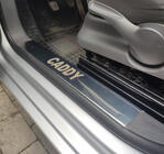 Volkswagen Caddy 2004–2010 Nástupné lišty – vnútorné (Carmos, oceľ) fotografia 1