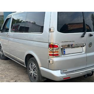 Lišta nad ŠPZ pre krídlové dvere (nerez) Volkswagen T5 Caravelle 2004–2010 fotografia 4