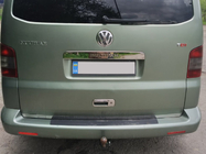 Volkswagen T5 2010–2015 Nerezová lišta nad ŠPZ na piatych dverách Multivan, OmsaLine - talianska nehrdzavejúca oceľ fotografia 3