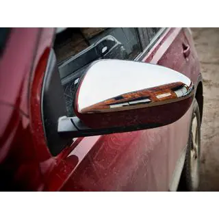 Nerezové kryty spätných zrkadiel (2 ks) fotografia 2