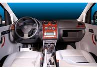 Volkswagen Caddy 2004–2010 Kryty palubnej dosky Hliník fotografia 8