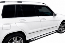Mercedes GLK class X204 2008–2015 Bočné nášľapy Allmond Grey (2 ks, hliník) fotografia 1