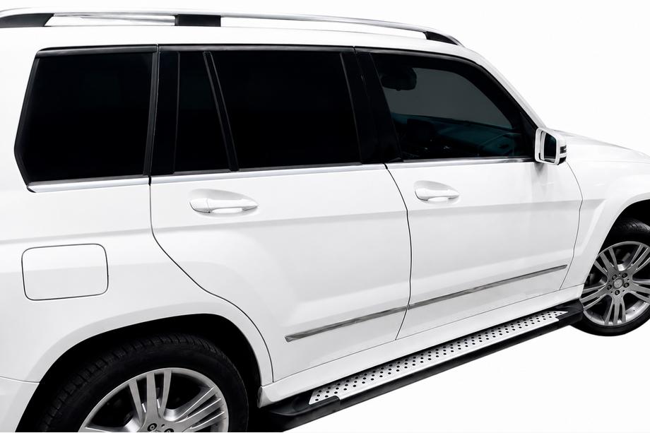 Mercedes GLK class X204 2008–2015 Bočné nášľapy Allmond Grey (2 ks, hliník) Image