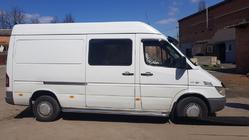 Mercedes Sprinter W901/902/903/904/905 1995–2006 Bočné prahy Premium (2 ks, nerez.) Stredný rázvor, d60 fotografia 1