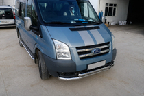 Ford Transit 2000–2014 Predný ochranný rám ST014 (2006-2014, nerez) fotografia 3