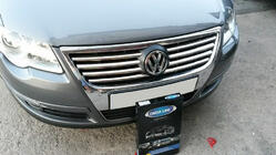 Volkswagen Passat B6 2006–2012 Lišty na mriežku (8 ks, nehrdzavejúca oceľ) fotografia 4