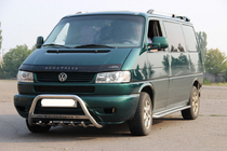 Volkswagen T4 Caravelle/Multivan 1990–2003 Predný ochranný rám WT003 60 mm (nerez) 60 mm, s nápisom fotografia 4